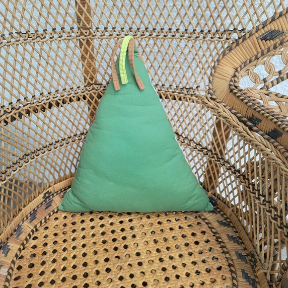 Tribal Triangle Throw Pillow with Lizards - Picture 4 of 5